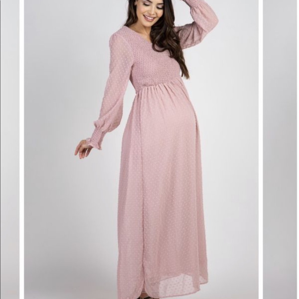 Maternity maxi dress